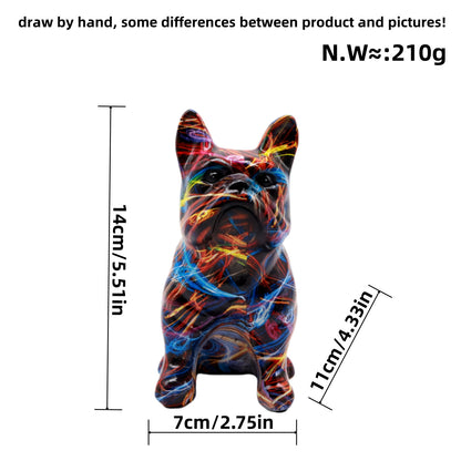 Artistically designed bulldog figure Acalora