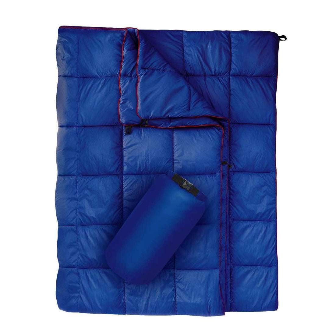 Unisex portable blanket with innovative compression design Kalsten