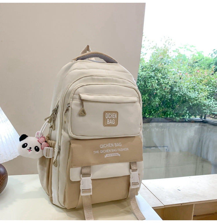 Stylish Multi-Storage School Backpack
