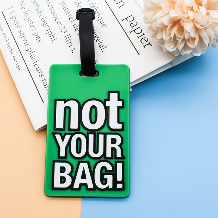 Unisex Luggage Tag with Humorous Saying Kalsten