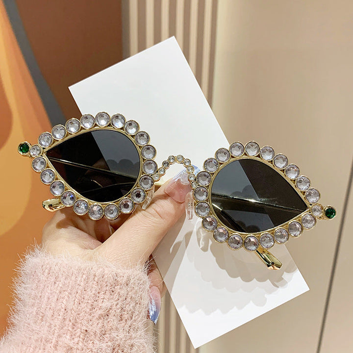 Ladies Glamorous Sunglasses with Sparkling Rhinestone Decoration Kalsten