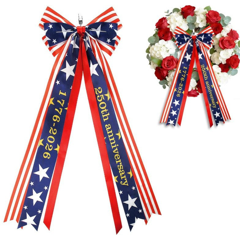 Women's Nan Hair Ruffle Bow with Long Ribbon Straps and Clip Closure Kalsten