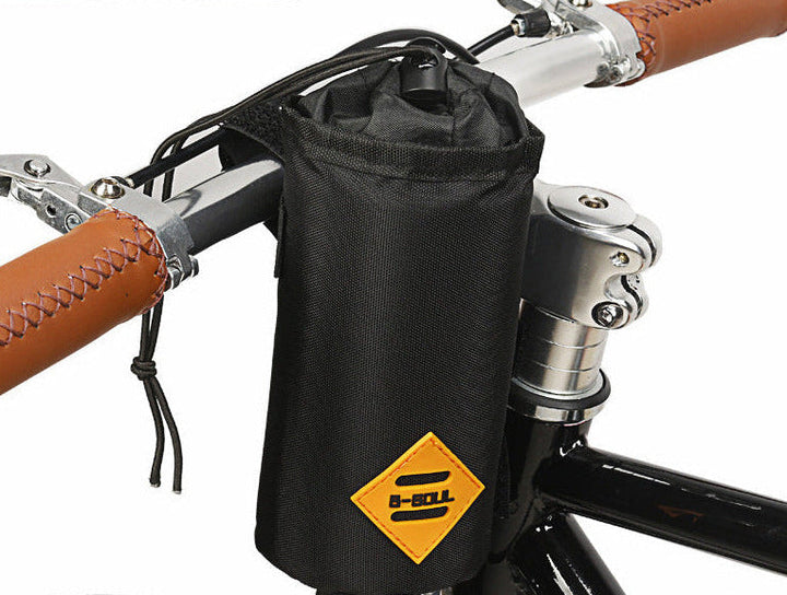durable waterproof handlebar storage pouch with drawstring closure and reflective safety patch Kalsten