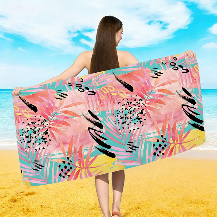 large beach towel with colorful butterfly design Kalsten