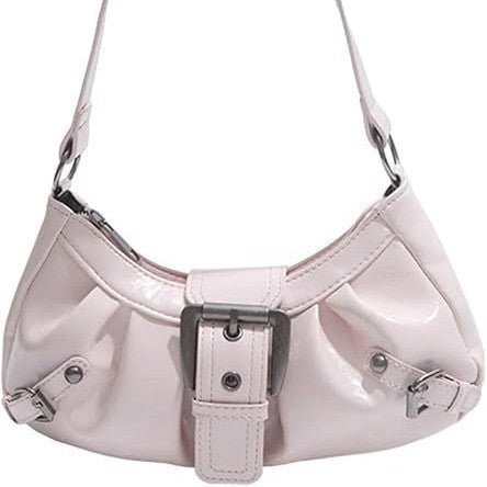 Shoulder bag with trendy design and decorative buckle closure Kalsten