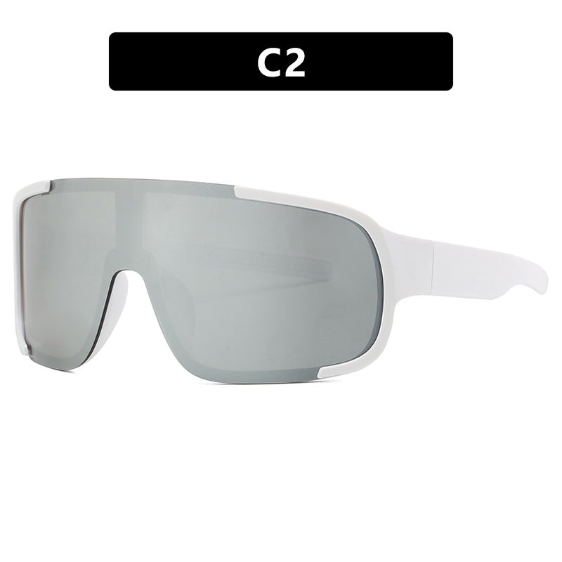 Women's sporty UV protection sunglasses with wide, aerodynamic shape Kalsten