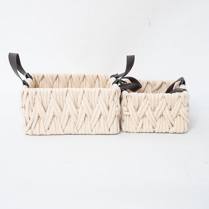 Stylish Textured Storage Basket Acalora