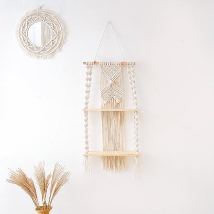 Decorative Macramé Wall Shelf Acalora