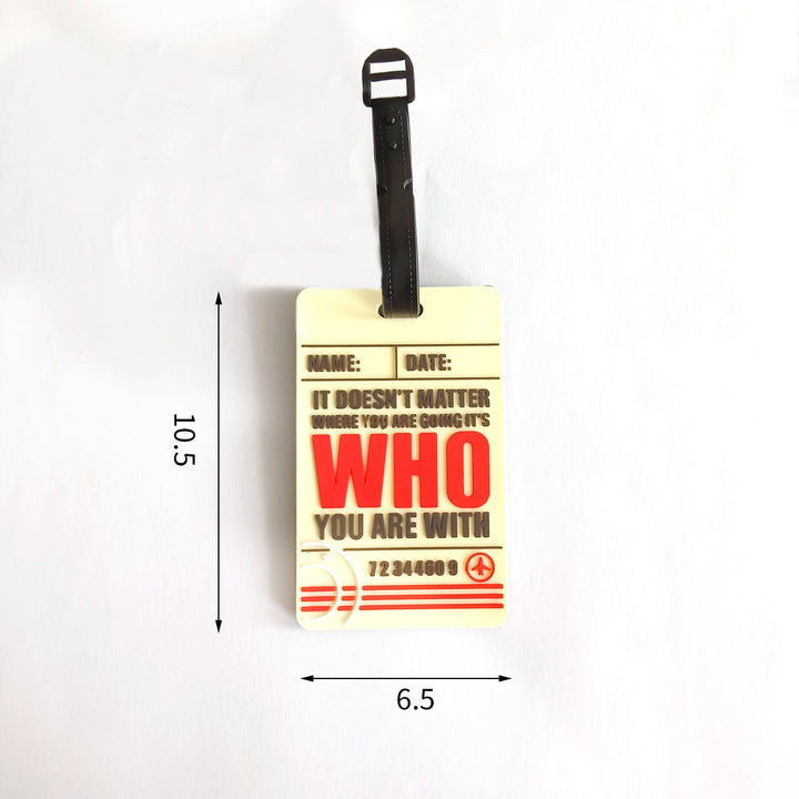 Unisex Luggage Tag with Airplane Design Kalsten