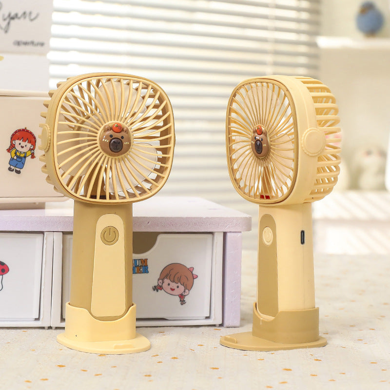 Ladies Compact Hand Fan with Spray Function and USB Charging Option Kalsten