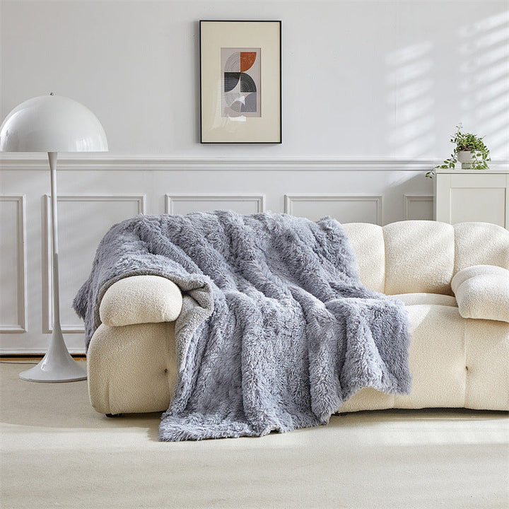 Luxurious Faux Fur Throw Blanket Kalsten