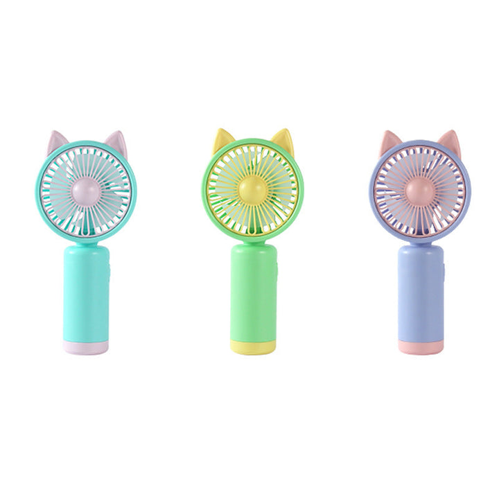 Women's portable hand fan with cute bunny ears design Kalsten