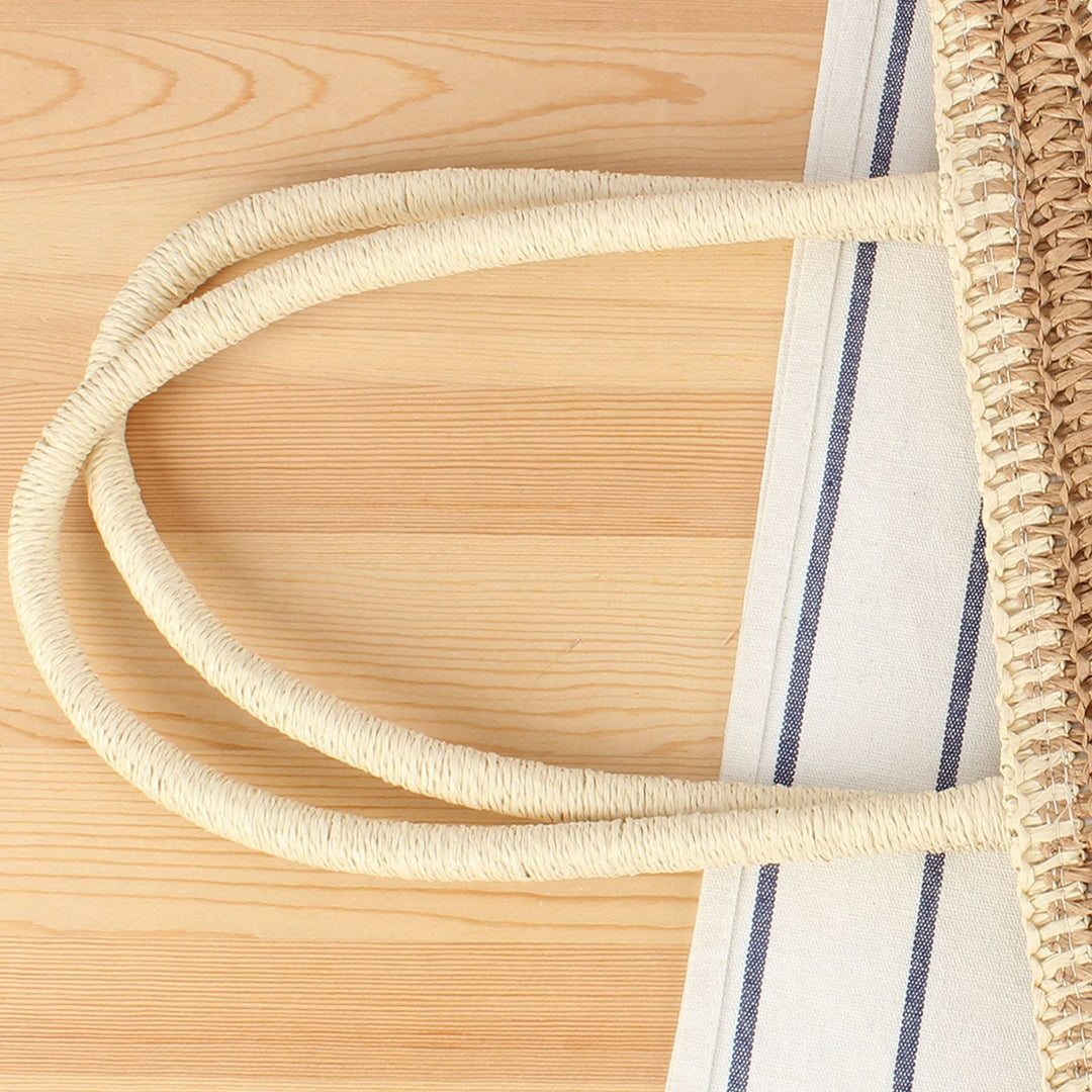 Spacious Beach Shoulder Bag Made of Hand-Woven Material Kalsten