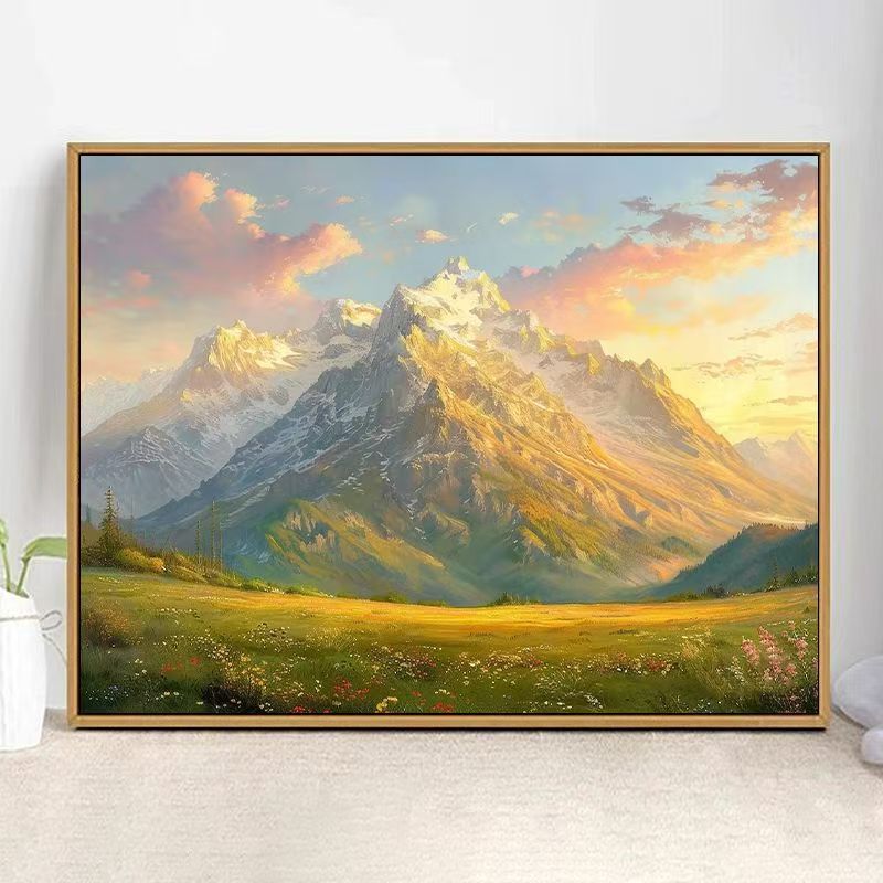 Majestic Mountain Landscape Art Print Kalsten
