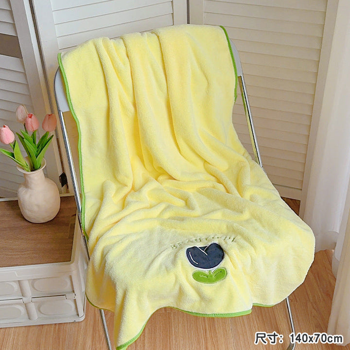 Cuddly blanket with cheerful plant motif Kalsten