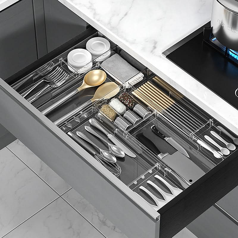 Adjustable Kitchen Drawer Cutlery Organiser