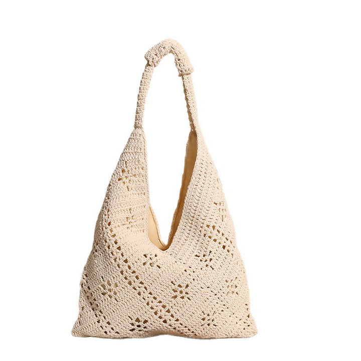 Hand-knotted Tote Bag in V-Design Kalsten