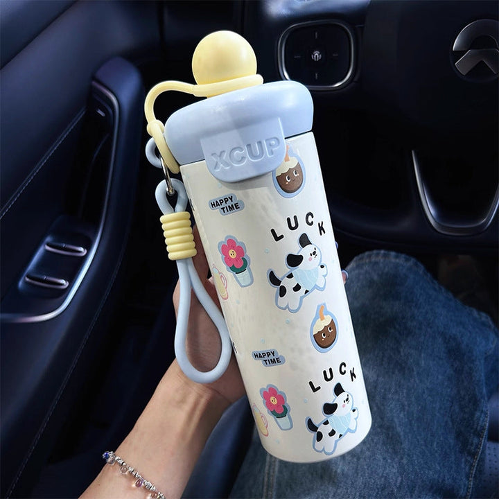 Women's water bottle with creative design and practical carrying handle Kalsten