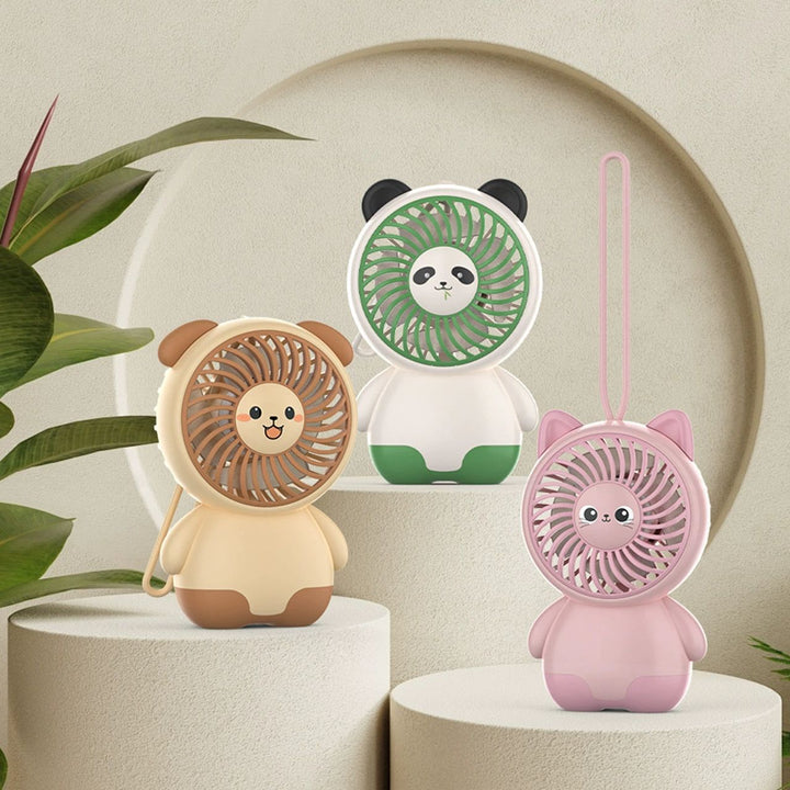 Portable Cute Animal-Themed Handheld Fan Kalsten