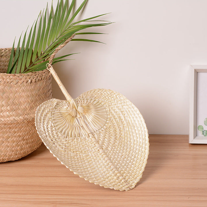 Women handmade fan made of natural material Kalsten