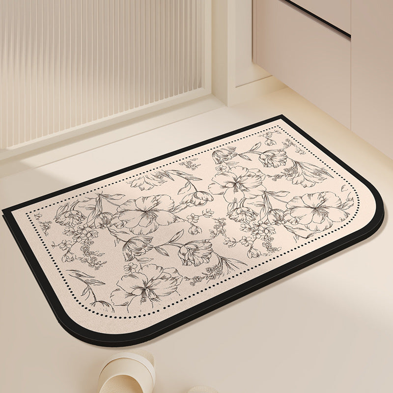 Elegant Minimalist Bathroom Mat Kalsten
