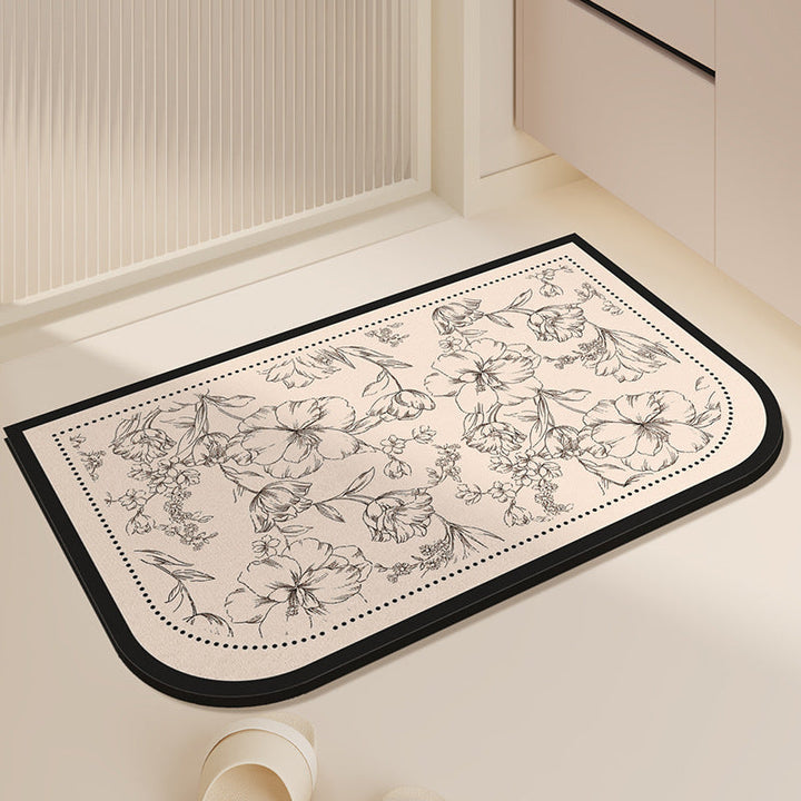 Elegant Minimalist Bathroom Mat Kalsten