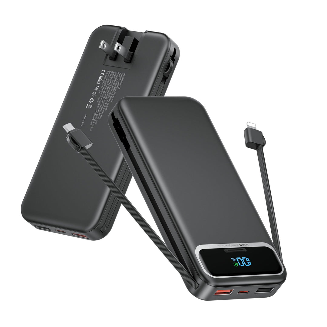 Powerbank with Integrated Charger and Lcd Display Kalsten