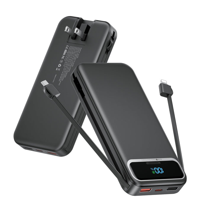 Powerbank with Integrated Charger and Lcd Display Kalsten