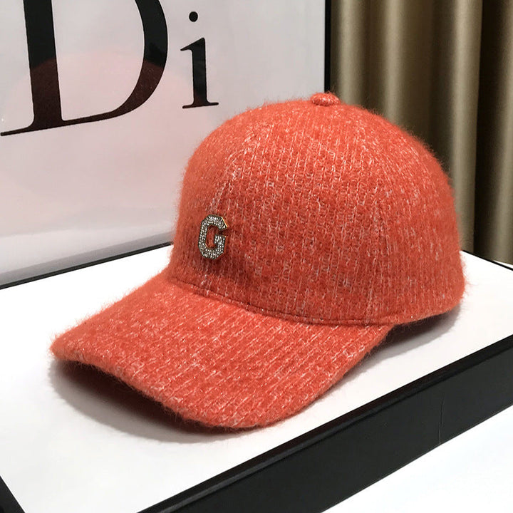 Women's Elegant Textured Fleece Baseball Cap Kalsten