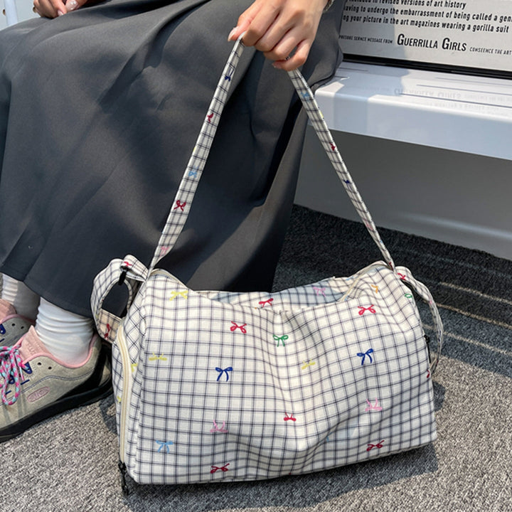 Sporty shoulder bag with unique star pattern Kalsten