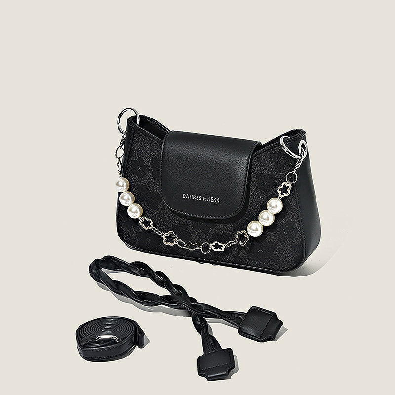 Chic Pearled Chain Crossbody Bag Kalsten