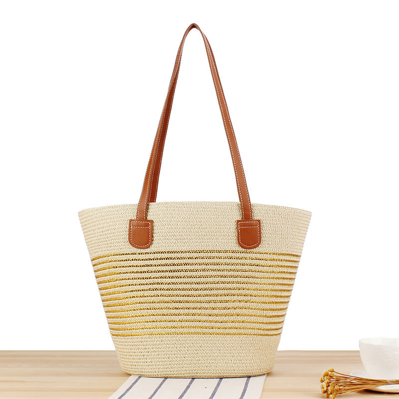 Beach bag with modern stripe design Kalsten