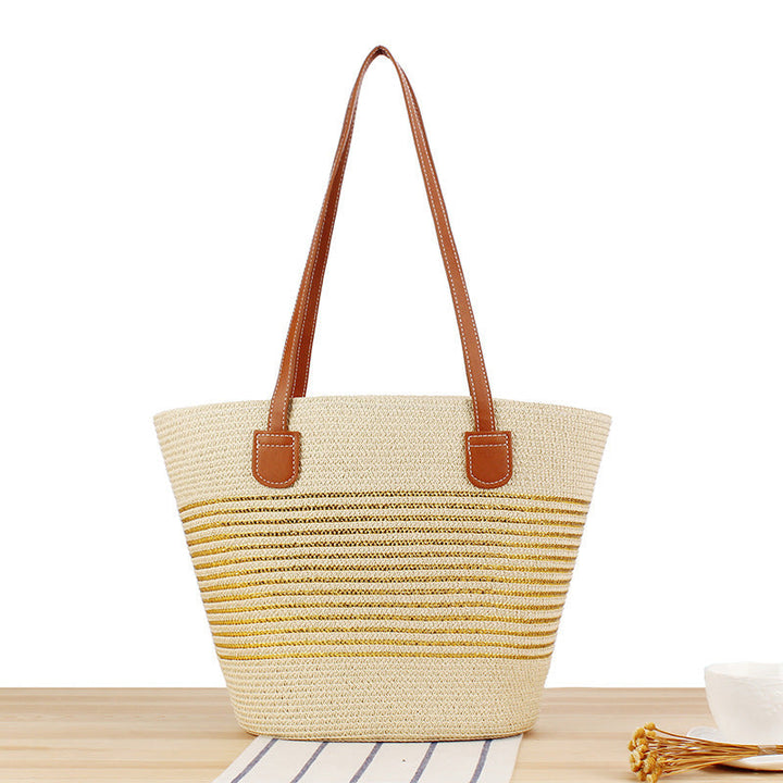 Beach bag with modern stripe design Kalsten