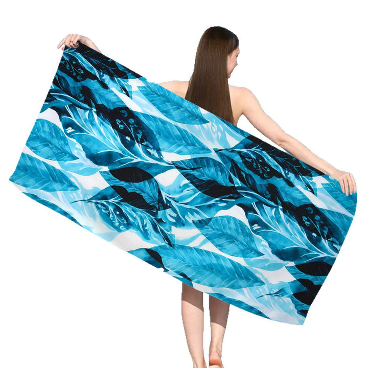 Beach towel with floral watercolor design Kalsten