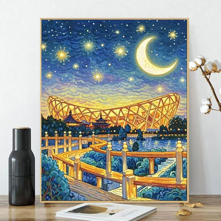 Artistic Cityscape Wall Art Print Kalsten