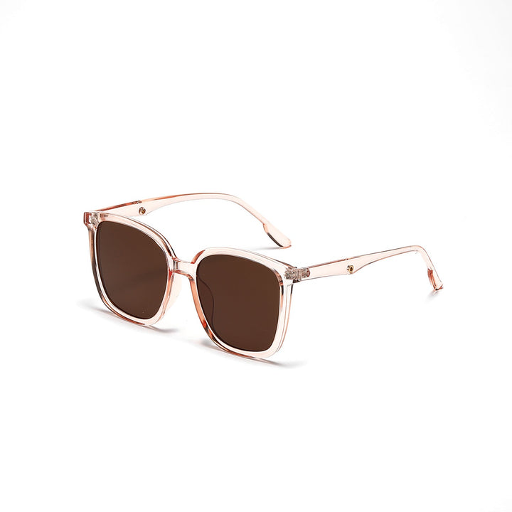 Women's stylish square sunglasses with clear frame and polarized lenses Kalsten