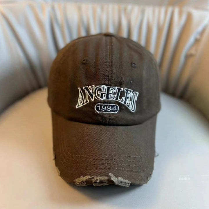 Women's Distressed Vintage-Style Adjustable Baseball Cap Kalsten