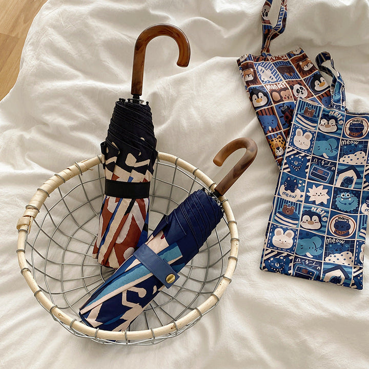 Women's folding umbrella with creative geometric design Kalsten