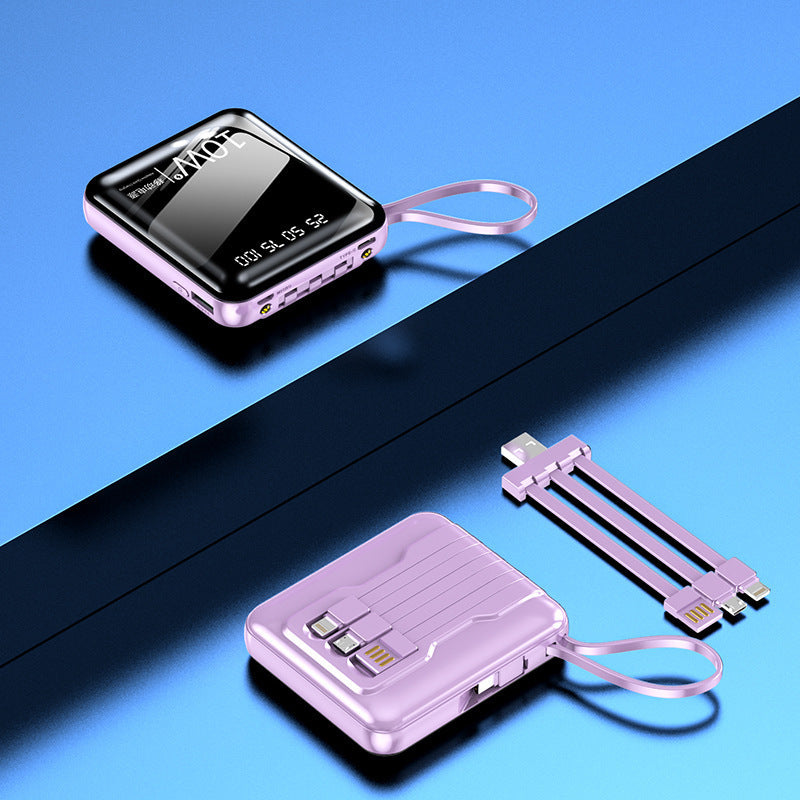 Portable power bank with digital power display and multifunctional cable Kalsten