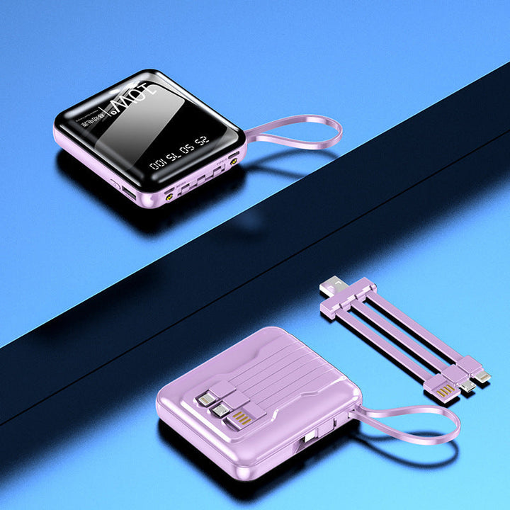 Portable power bank with digital power display and multifunctional cable Kalsten