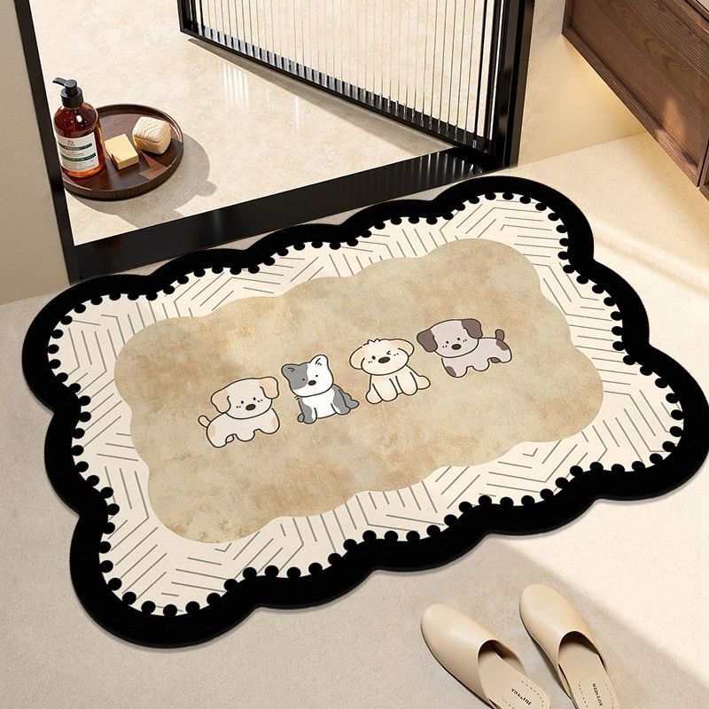 Adorable Dog-Themed Entrance Mat Kalsten