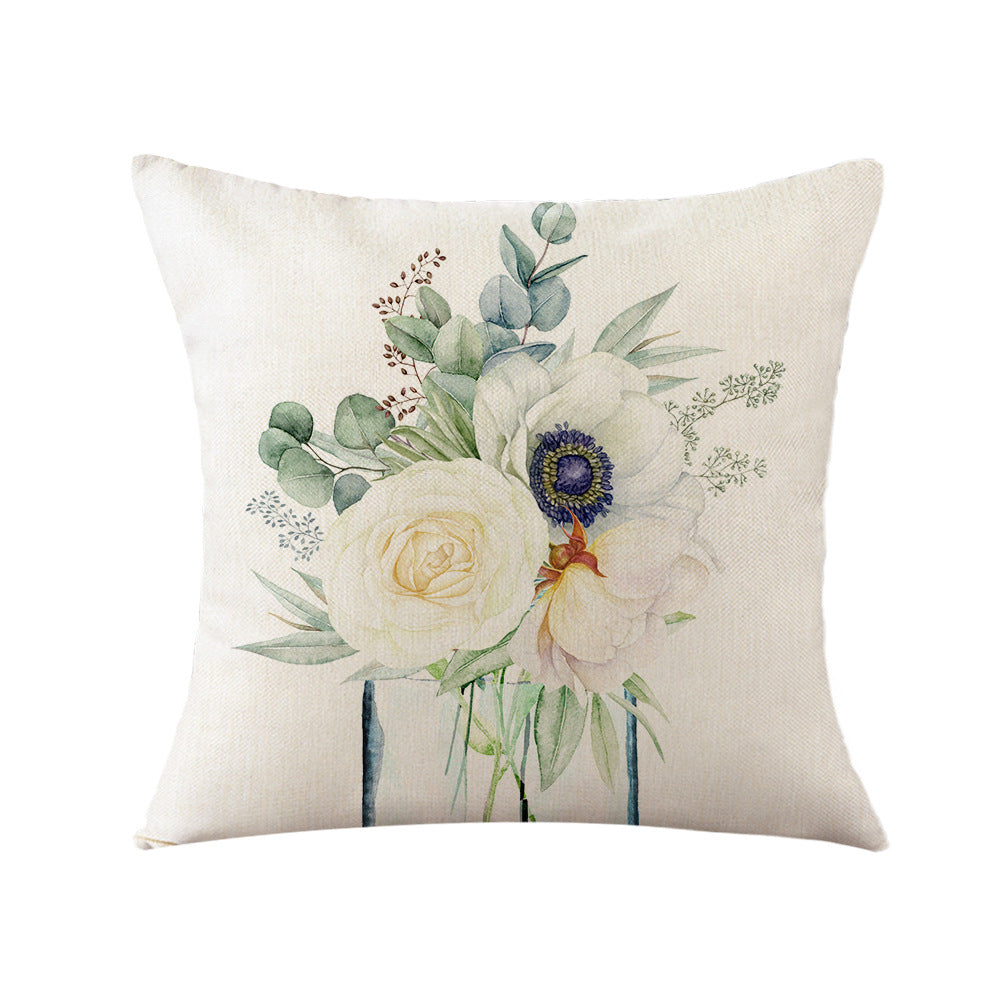 Women's Elegant Cushion Cover with Floral Designs Kalsten