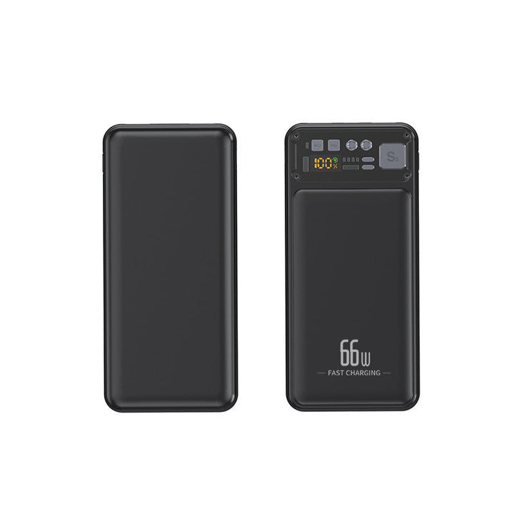Power bank with integrated cable system and digital charging display Kalsten