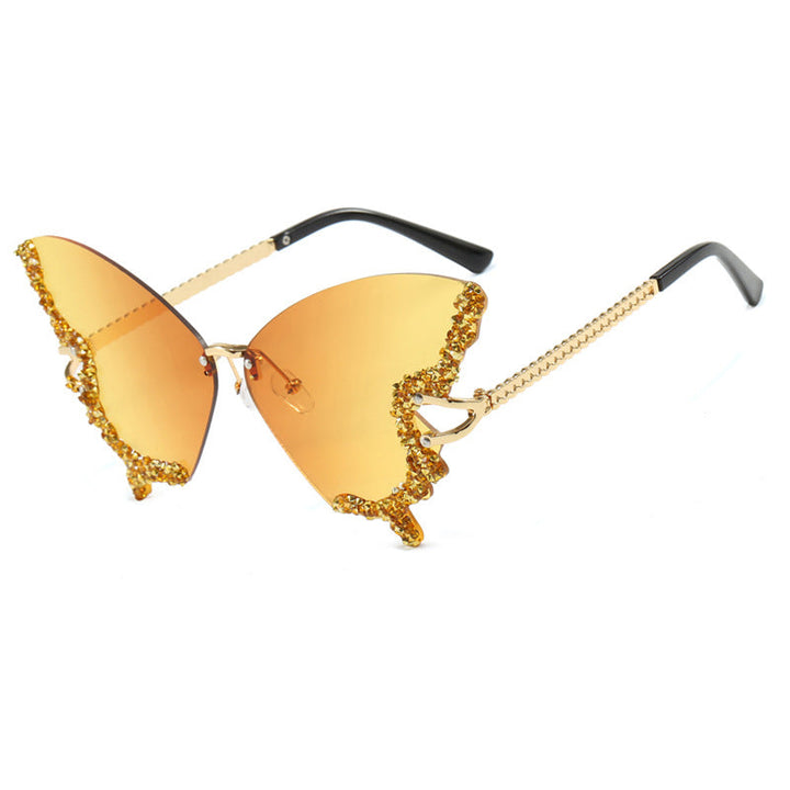 Women's large cat-eye sunglasses with sparkling rhinestone embellishment and elegant frame Kalsten