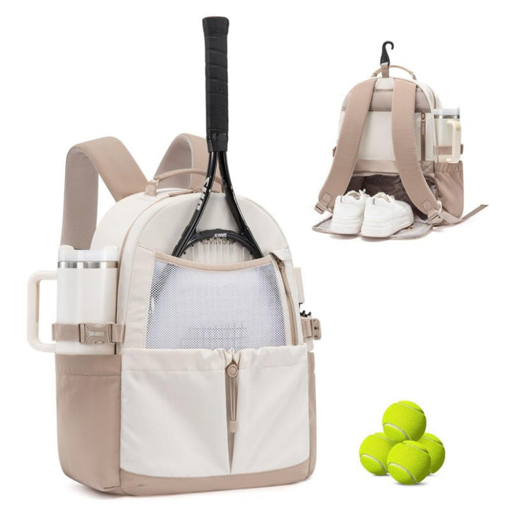 Sport backpack with integrated shoe compartment and bottle holder Kalsten