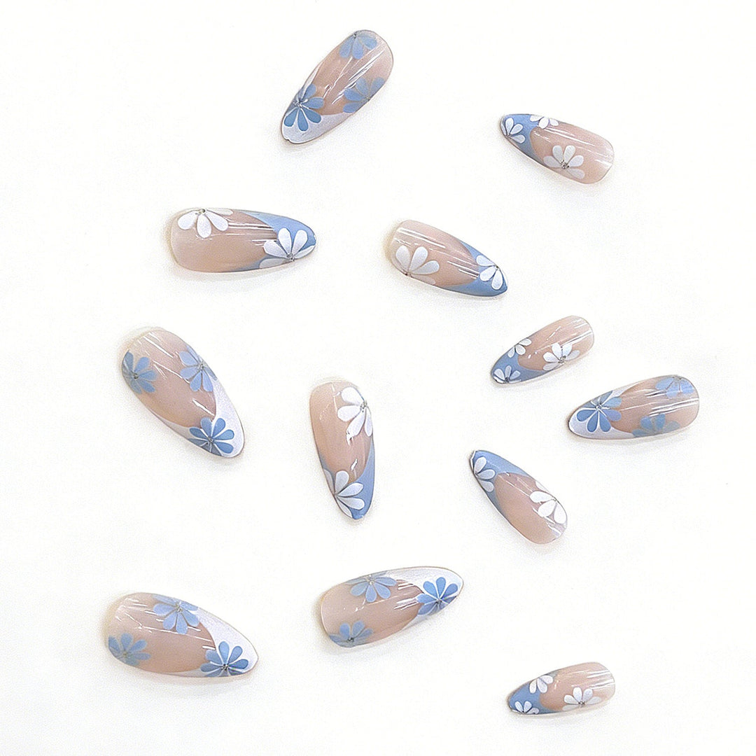 Floral Design Press-On Nail Set Kalsten