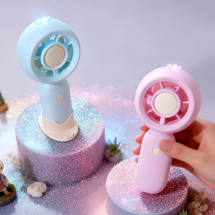 Women Portable Mini Fan with USB Charging Function and LEDs Kalsten
