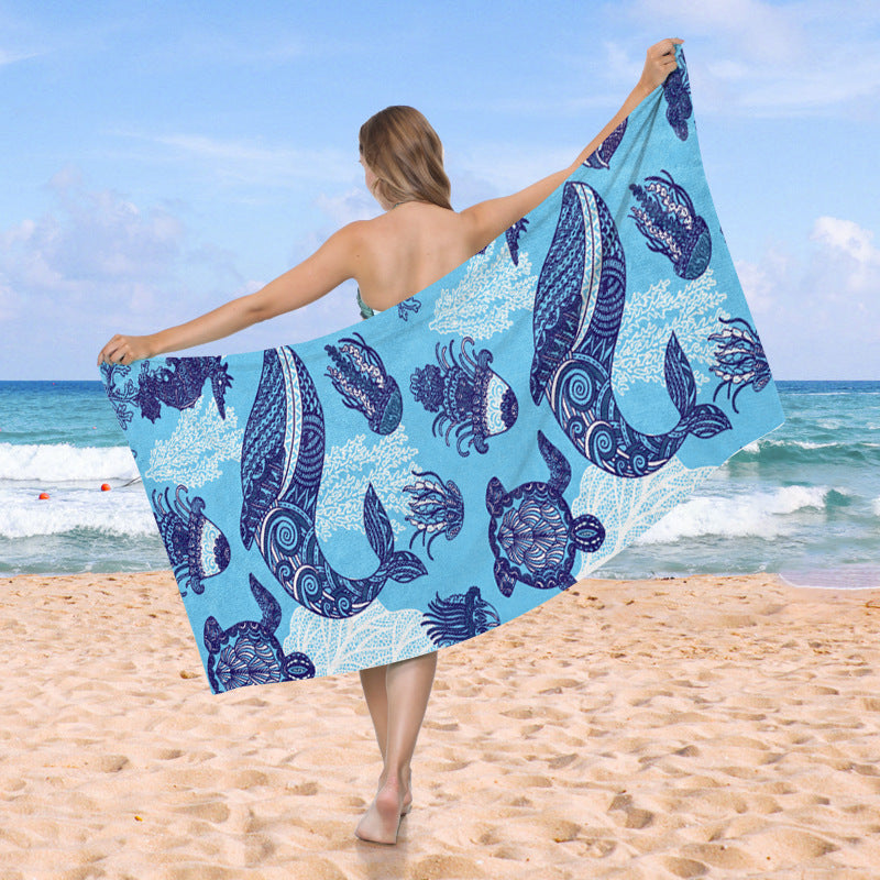Beach towel with creative turtle pattern Kalsten