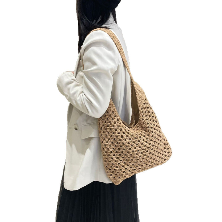 Hand-knotted shoulder bag in crocheted design Kalsten