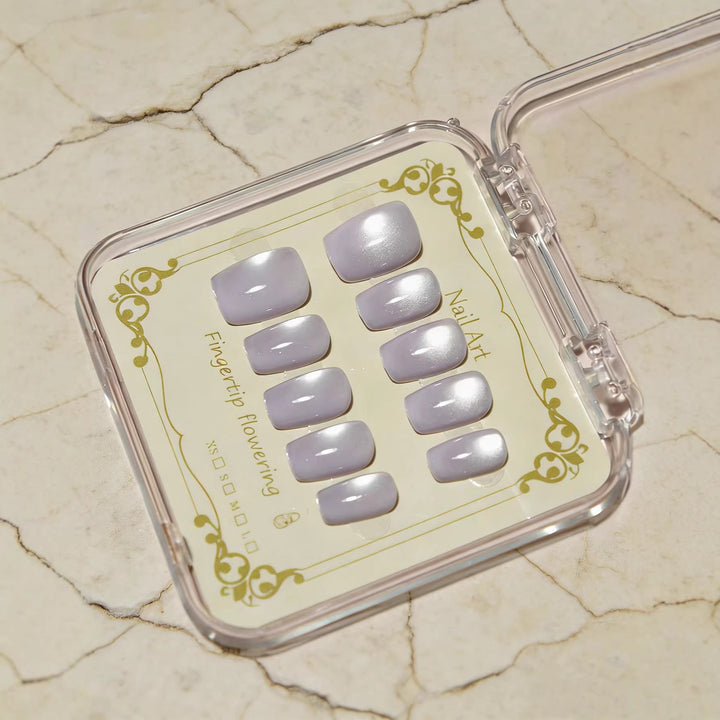 Elegant Glossy Press-On Nail Set Kalsten